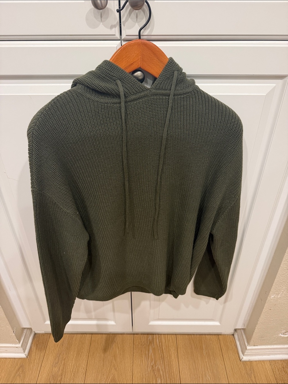 Alp N Rock Olive Green Knit Hoodie Sweater